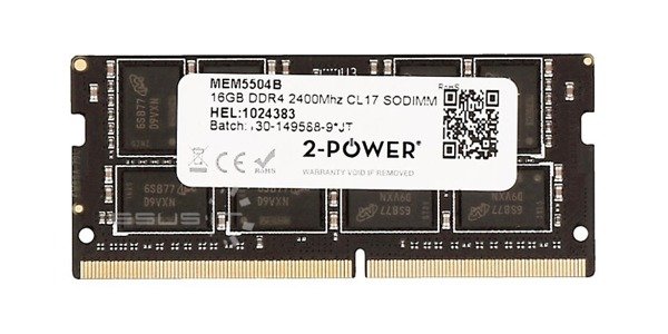 Memory RAM 1x 16GB 2-POWER SO-DIMM DDR4 2400MHz PC4-19200 | MEM5504B